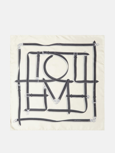 Totême Printed silk twill scarf at Collagerie