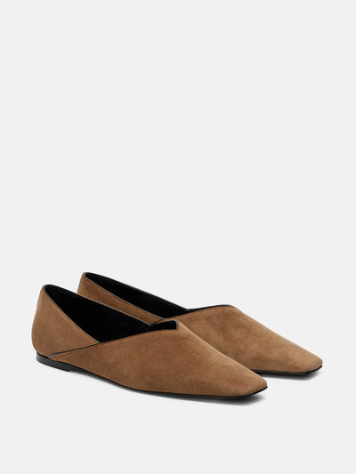 Totême Suede ballet flats at Collagerie