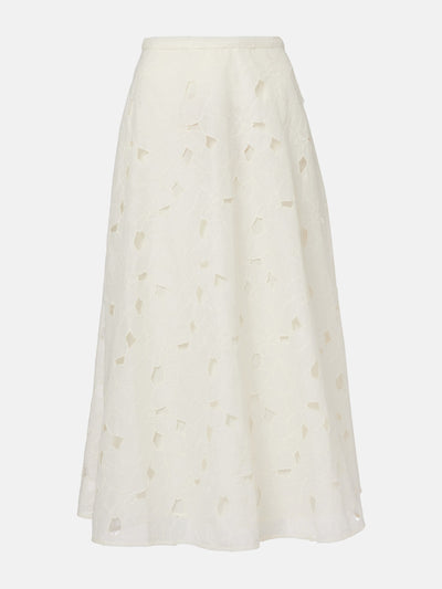 Ulla Johnson Caro cotton organdy maxi skirt at Collagerie