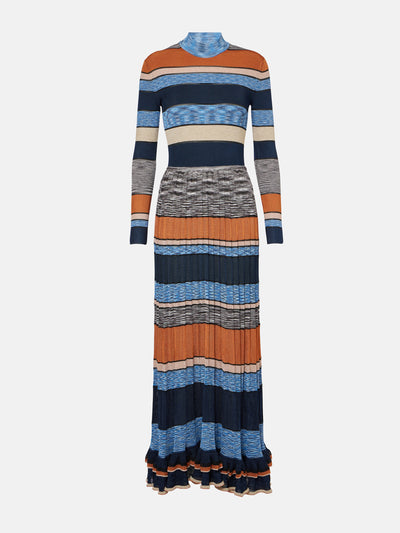 Ulla Johnson Evangeline striped lamé maxi dress at Collagerie