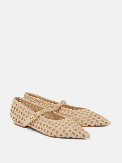 Ulla Johnson Open-knit Mary Jane flats at Collagerie