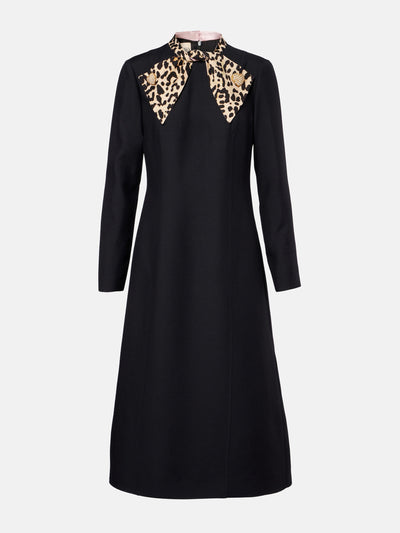 Valentino Crepe Couture bow-detail midi dress at Collagerie