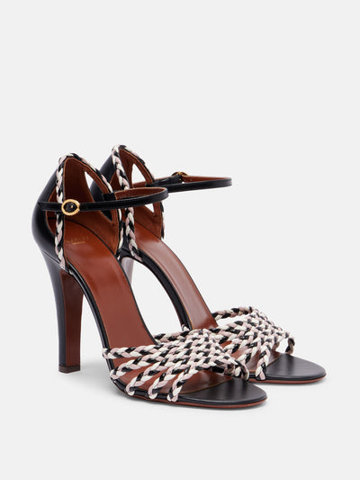 Valentino Garavani Hi Dolly 105 braided leather pumps at Collagerie