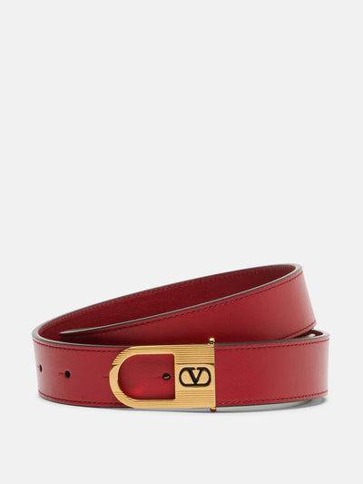 Valentino Garavani VLogo leather belt at Collagerie