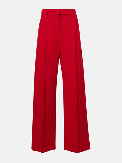 Valentino Virgin wool grisaille wide-leg pants at Collagerie