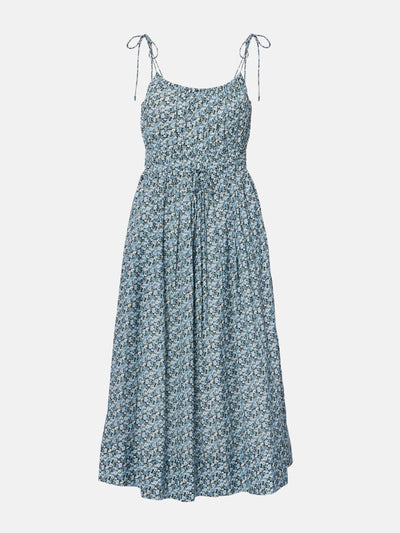 Veronica Beard Millie floral shirred midi dress at Collagerie