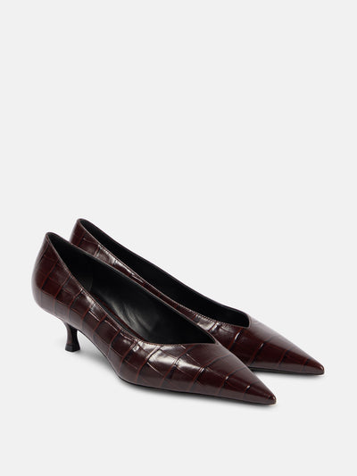 Victoria Beckham 50 croc-effect leather pumps at Collagerie