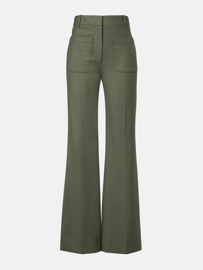 Victoria Beckham Alina high-rise flared pants at Collagerie