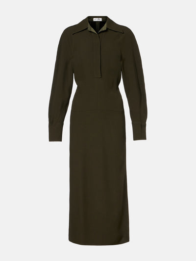 Victoria Beckham Asymmetric midi dress at Collagerie