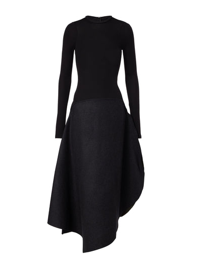 Victoria Beckham Asymmetric midi dress at Collagerie