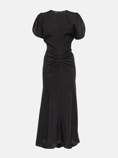 Victoria Beckham Crêpe midi dress at Collagerie
