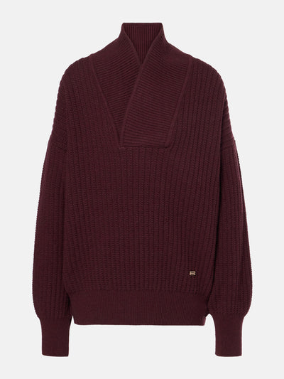 Victoria Beckham Ribbed-knit wool sweater at Collagerie