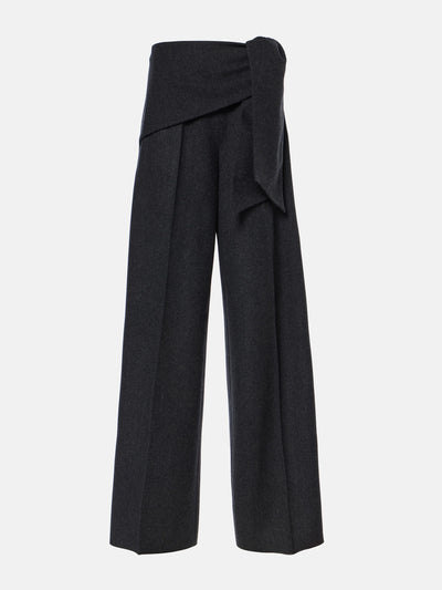 Max Mara Arsenio high-rise wool felt wide-leg pants at Collagerie