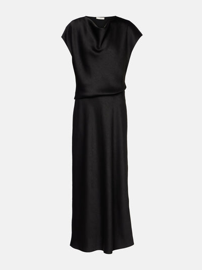 Vince Draped satin midi dress at Collagerie