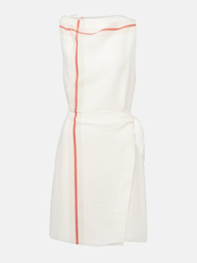 Vince Striped wrap dress at Collagerie