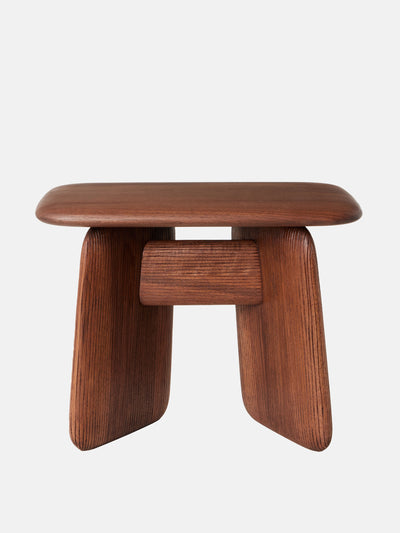 Zanat Stonehenge wood stool at Collagerie