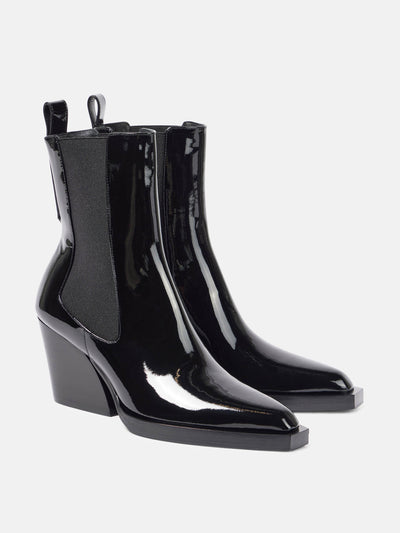 Zimmermann Drew patent leather ankle boots at Collagerie