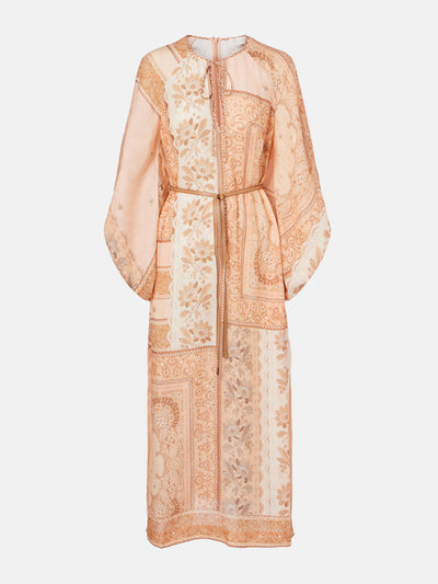 Zimmermann Lucky printed linen midi dress at Collagerie