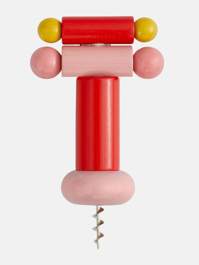 Alessi Pink and red corkscrew at Collagerie