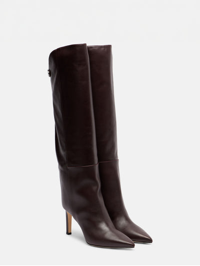 Jimmy Choo Alizze 85 leather knee-high boots at Collagerie