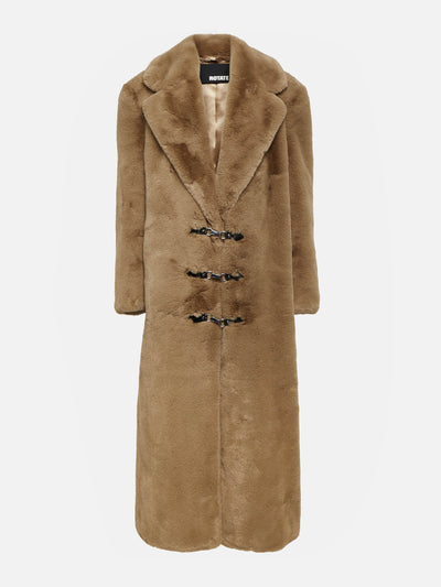 Rotate Birger Christensen Faux fur coat at Collagerie