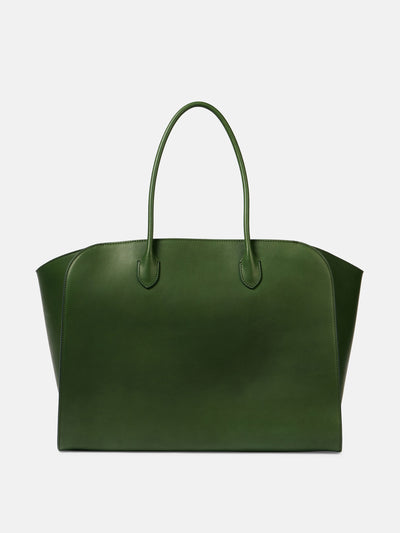 The Row Marlo Large leather tote bag at Collagerie