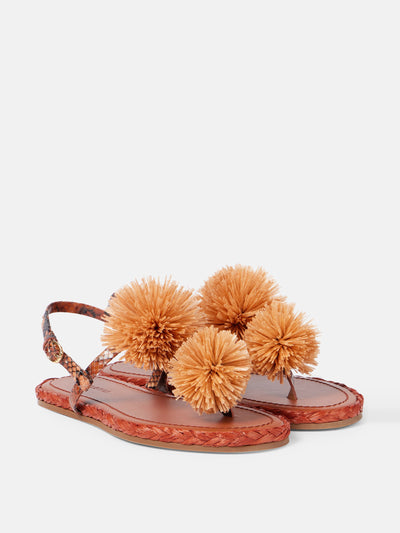 Ulla Johnson Ingrid leather-trimmed espadrilles at Collagerie