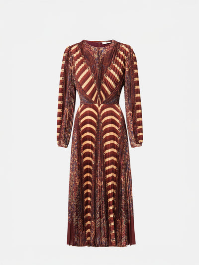 Ulla Johnson Sarai pleated midi dress at Collagerie