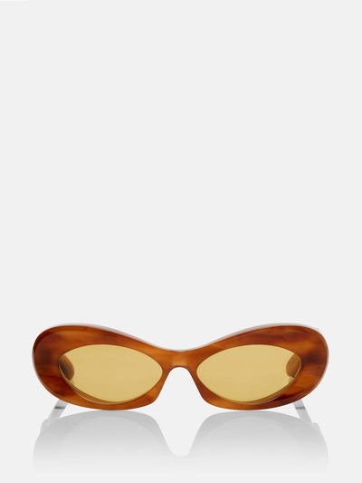 Valentino Garavani VLogo oval sunglasses at Collagerie