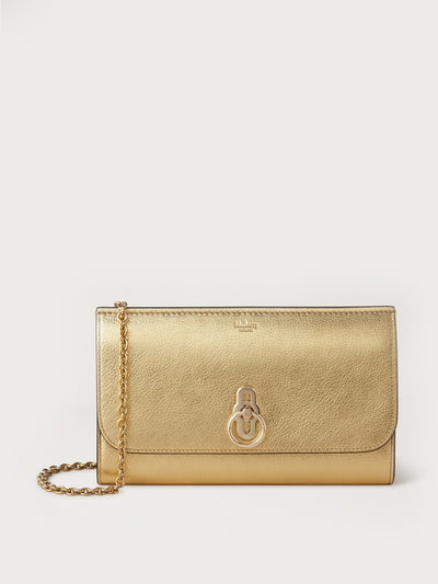 Mulberry Soft gold clutch bag at Collagerie