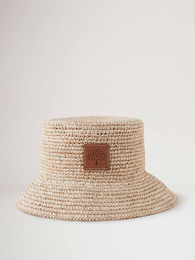 Mulberry Raffia bucket hat at Collagerie