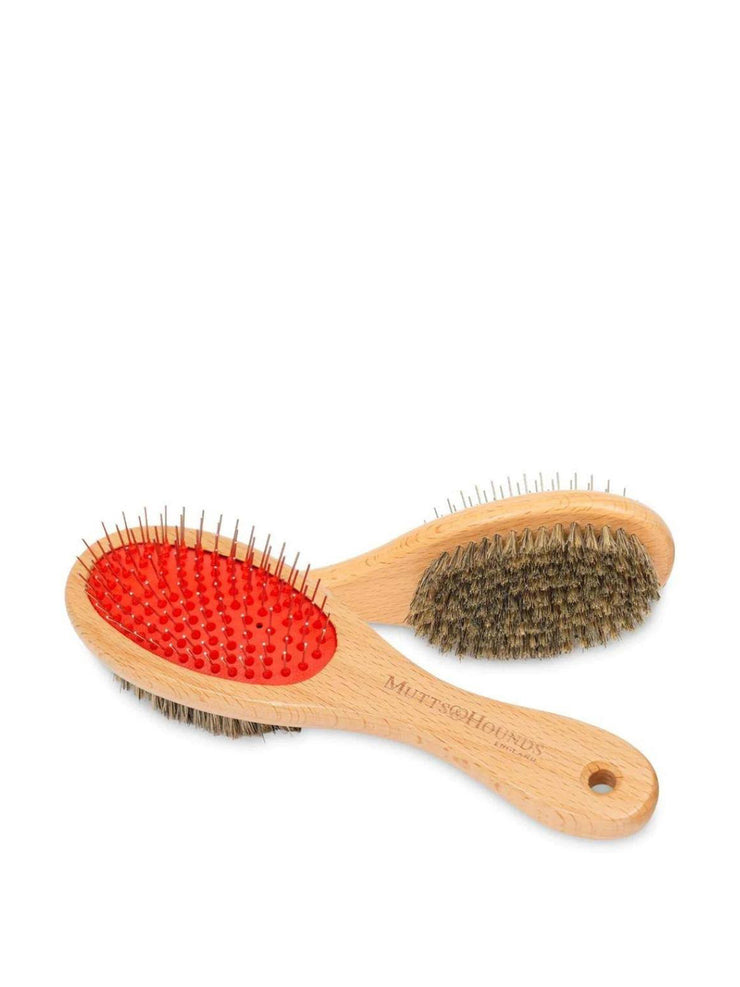 Dual slicker grooming dog brush Interiors Mutts & Hounds    - Collagerie