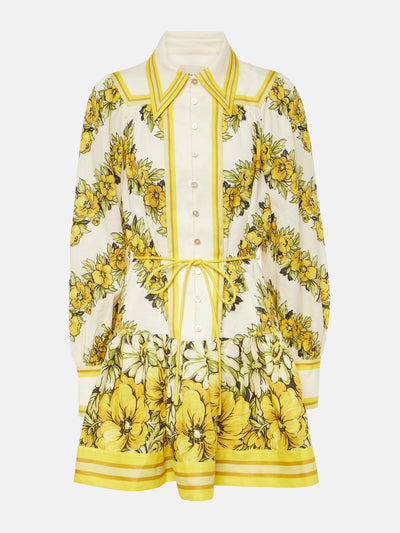 Alémais Gisela floral linen shirt dress at Collagerie