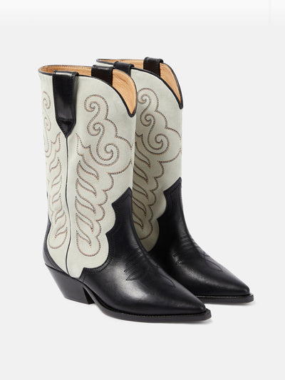 Isabel Marant Duerto leather cowboy boots at Collagerie