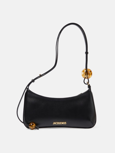 Jacquemus Le Bisou Perle Small leather shoulder bag at Collagerie