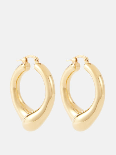 Jil Sander Anatomic hoop earrings at Collagerie