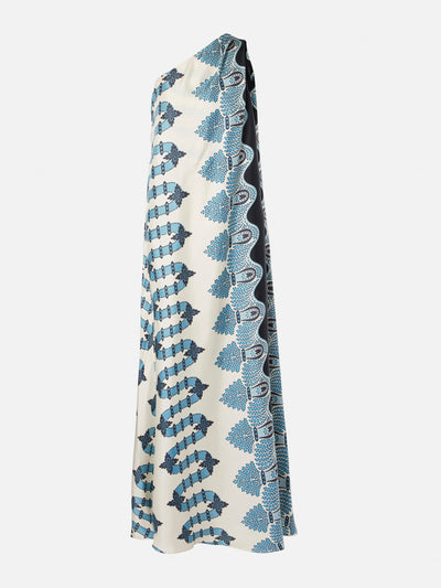 La DoubleJ Roy silk twill maxi dress at Collagerie