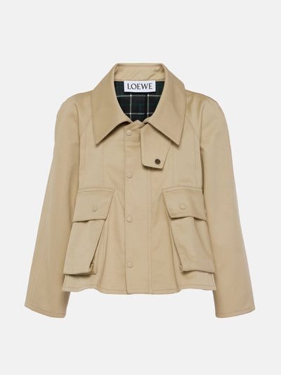 Loewe Trapeze cotton-blend jacket at Collagerie