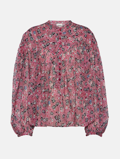 Marant Étoile Salika printed cotton voile blouse at Collagerie