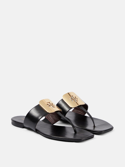 Tory Burch Georgia leather thong sandals at Collagerie