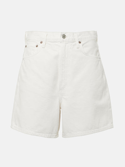 Agolde Stella high-rise denim shorts at Collagerie