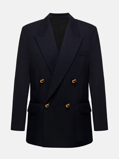 Bottega Veneta Double-breasted wool blazer at Collagerie