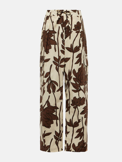Brunello Cucinelli Printed cotton poplin cargo pants at Collagerie