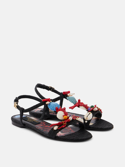 Dolce & Gabbana Capri embellished sandals at Collagerie