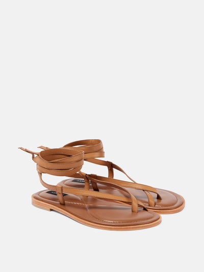 A.Emery Elliot leather thong sandals at Collagerie