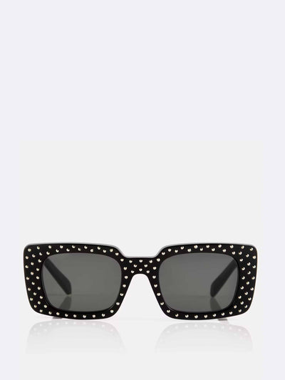 Celine Eyewear Embellished rectangular sunglasses at Collagerie