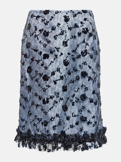 Ganni Sequined lace midi skirt at Collagerie