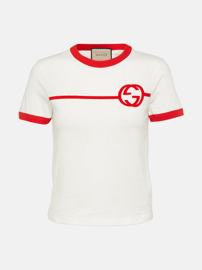 Gucci Interlocking G cotton jersey T-shirt at Collagerie