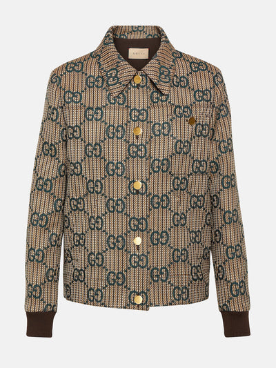 Gucci GG wool bomber jacket at Collagerie