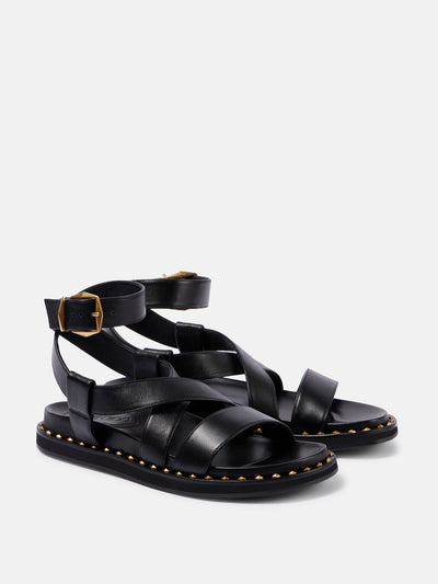 Jimmy Choo Blaise leather sandals at Collagerie